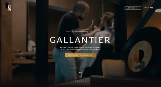 Gallantier, barbershop Montréal
