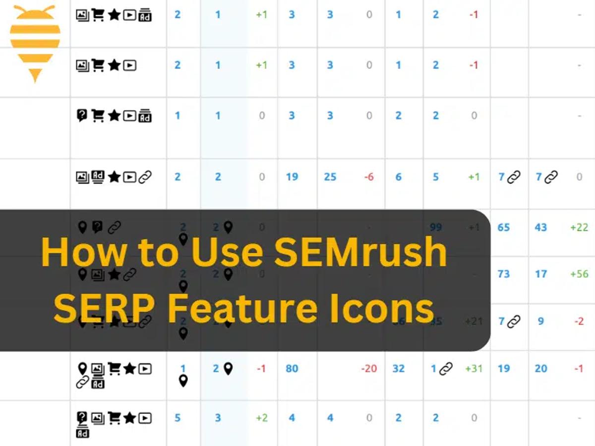 How to Use SEMrush SERP Feature Icons