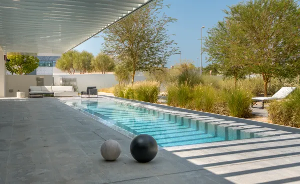 Private pool in luxury villa in dubai