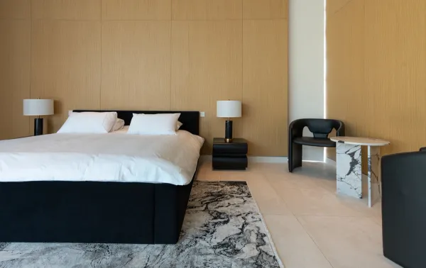 Interior design modern master bedroom 