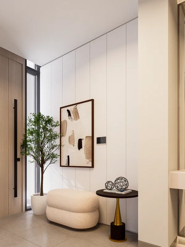 Villa entrance minimalist and design in Dubai