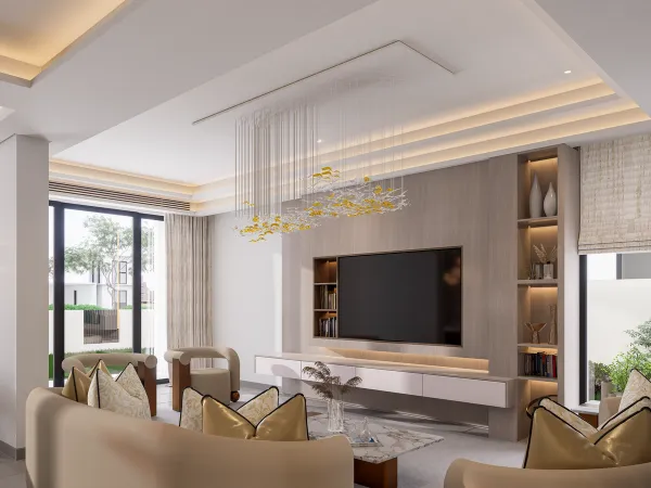 Bespoke furniture and tv wall design in Dubai