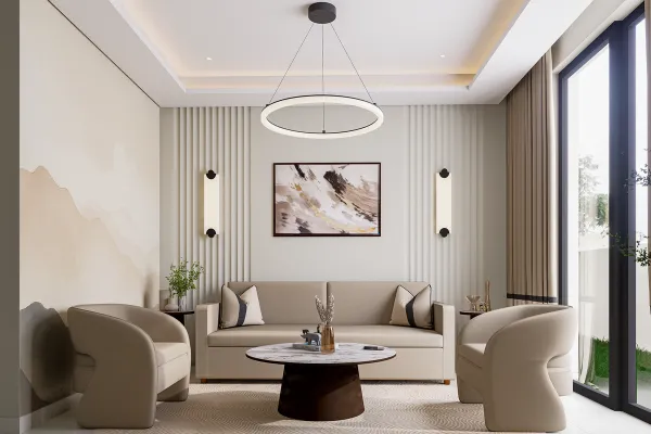 Majlis minimalist and elegant design in Dubai