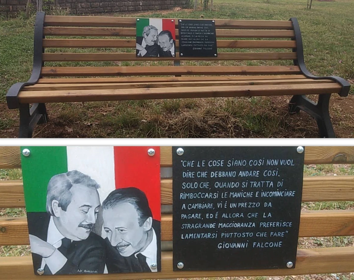 panchina Falcone Borsellino