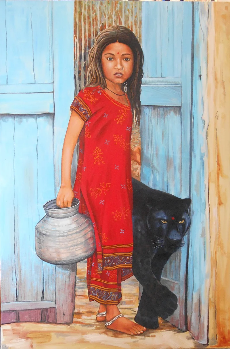 La bambina e la pantera