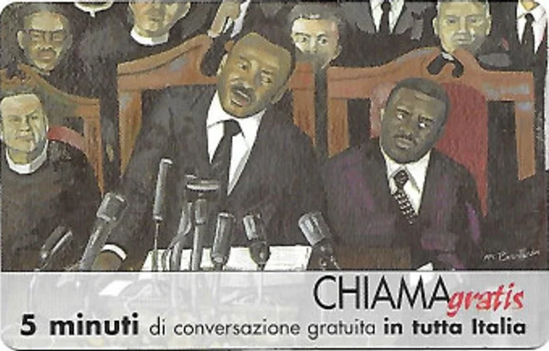 carta telefonica Telecom Martin Luther King