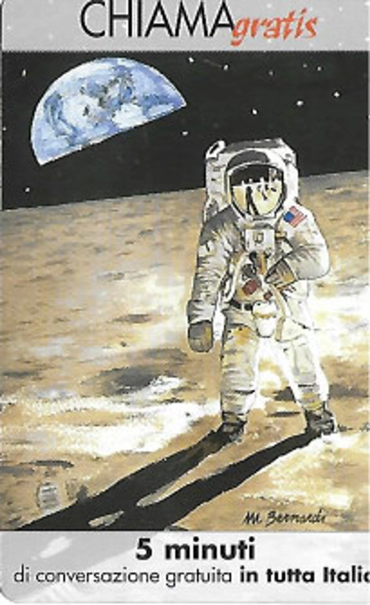 carta telefonica Telecom Neil Armstrong