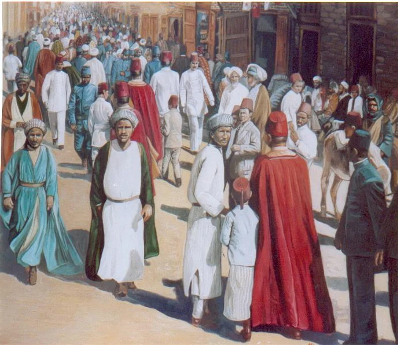 Baghdad — Massimiliano Bernardi, acrilico su tela, 70×80cm, 2004