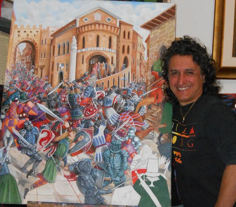 Semifonte — Massimiliano Bernardi, acrilico su tela, 2013