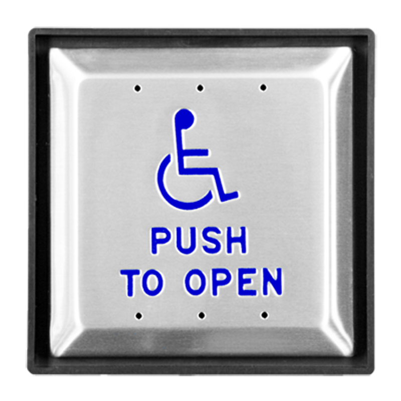 Square Push Plate with ADA Logo
