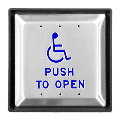 Square Push Plate with ADA Logo