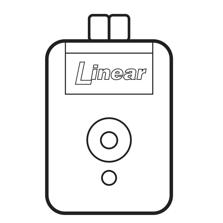 Compatible with Linear® DT, and Ladybug® models. Works with all Linear® 310MHz, 8 dip switch receivers.