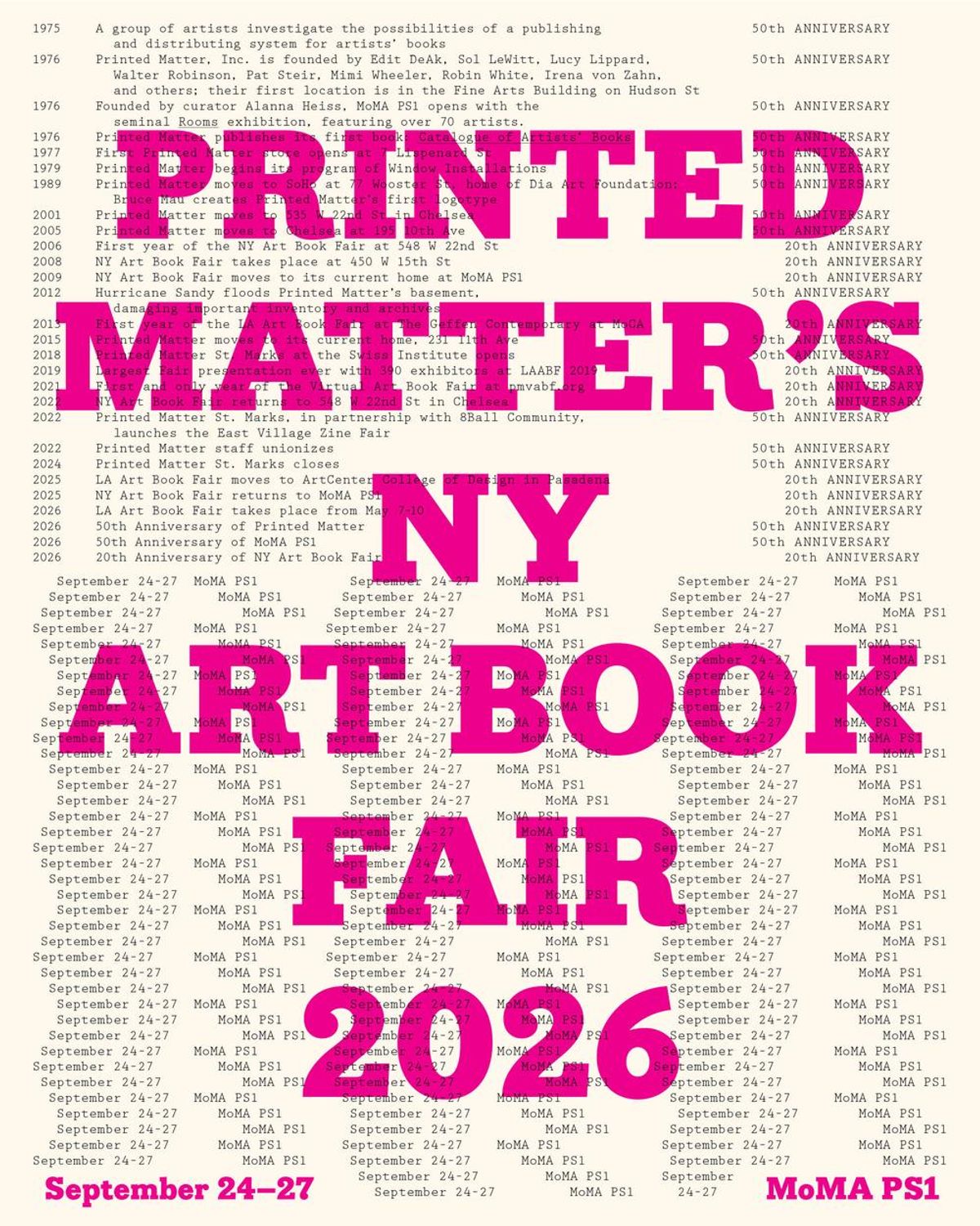 NY Art Book Fair - Printed Matter