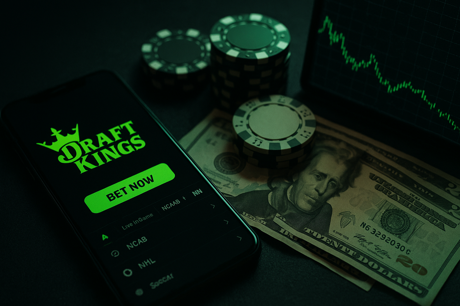 DraftKings (DKNG) Market Analysis: App Surge Meets Weak AI Score in 2026