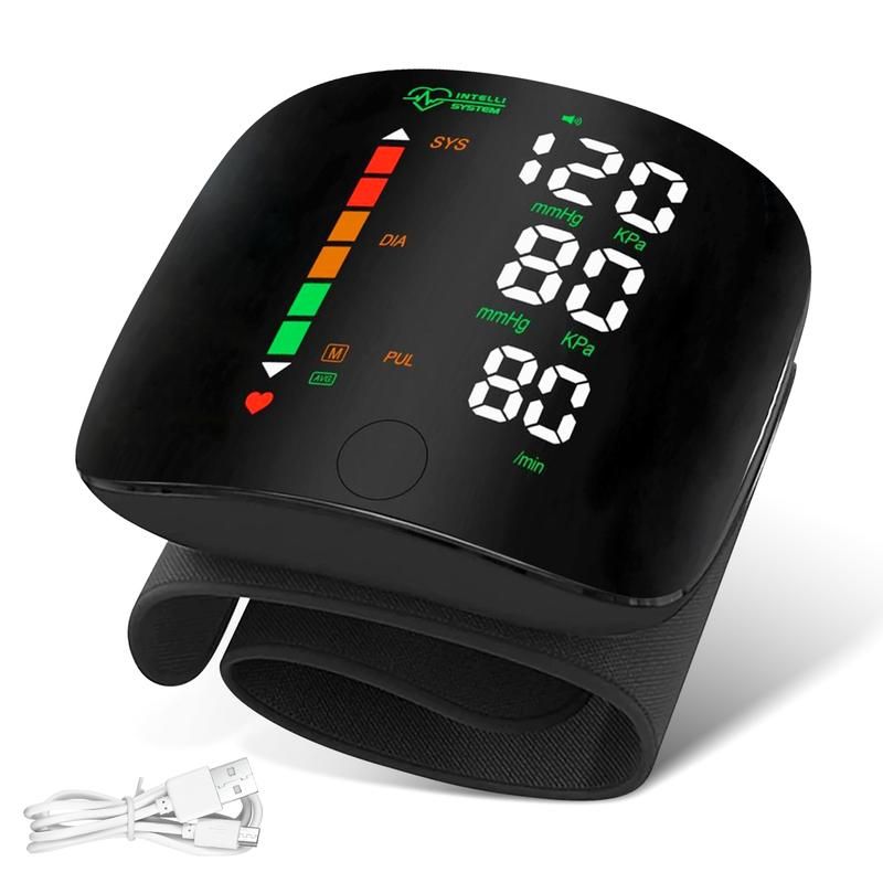 Led Bp Machine Wrist Blood Pressure Monitor LED Display, Touch Screen Wrist Blood ...