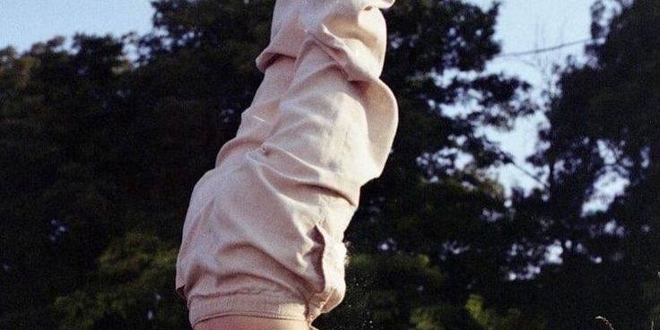 girl doing back stand