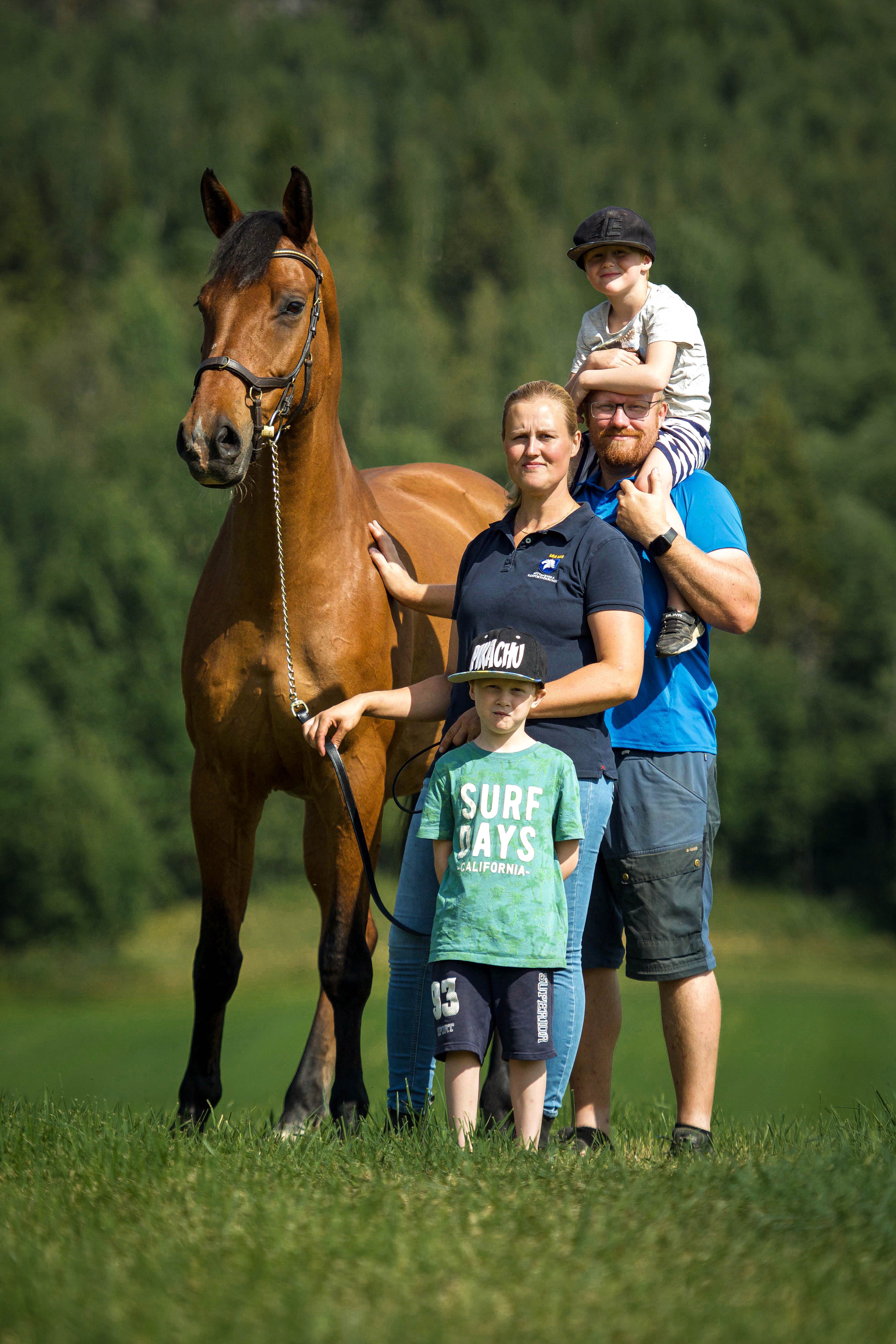 Maria, Johan, Alexander och Elias Lindgren