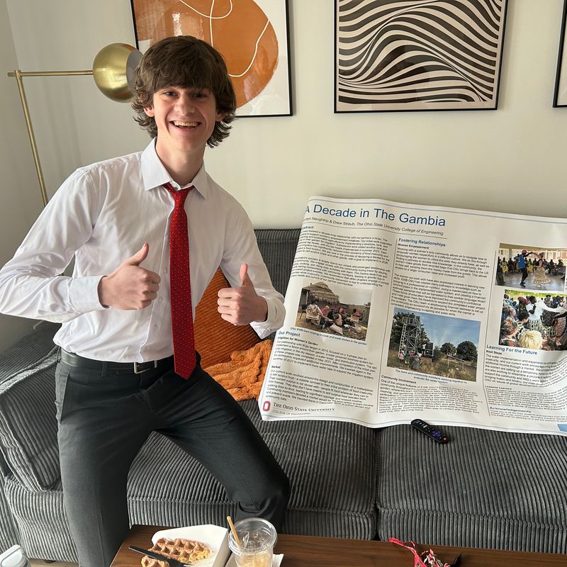 Drew Straub, EWB OSU VP International Gambia