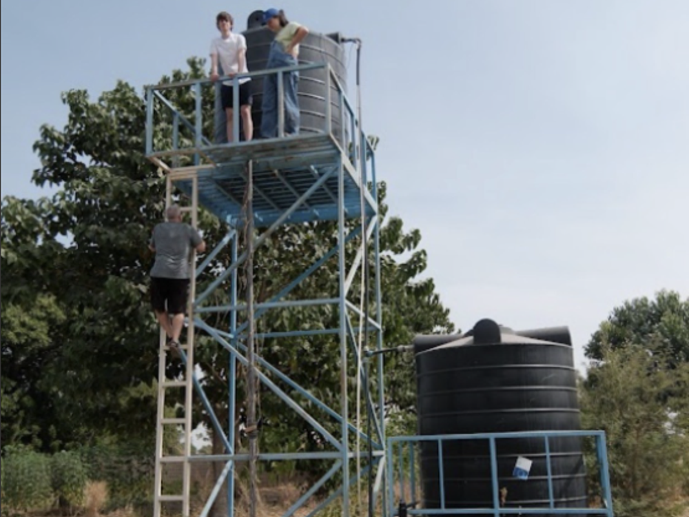 Water tower infrastructure in Njau, The Gambia