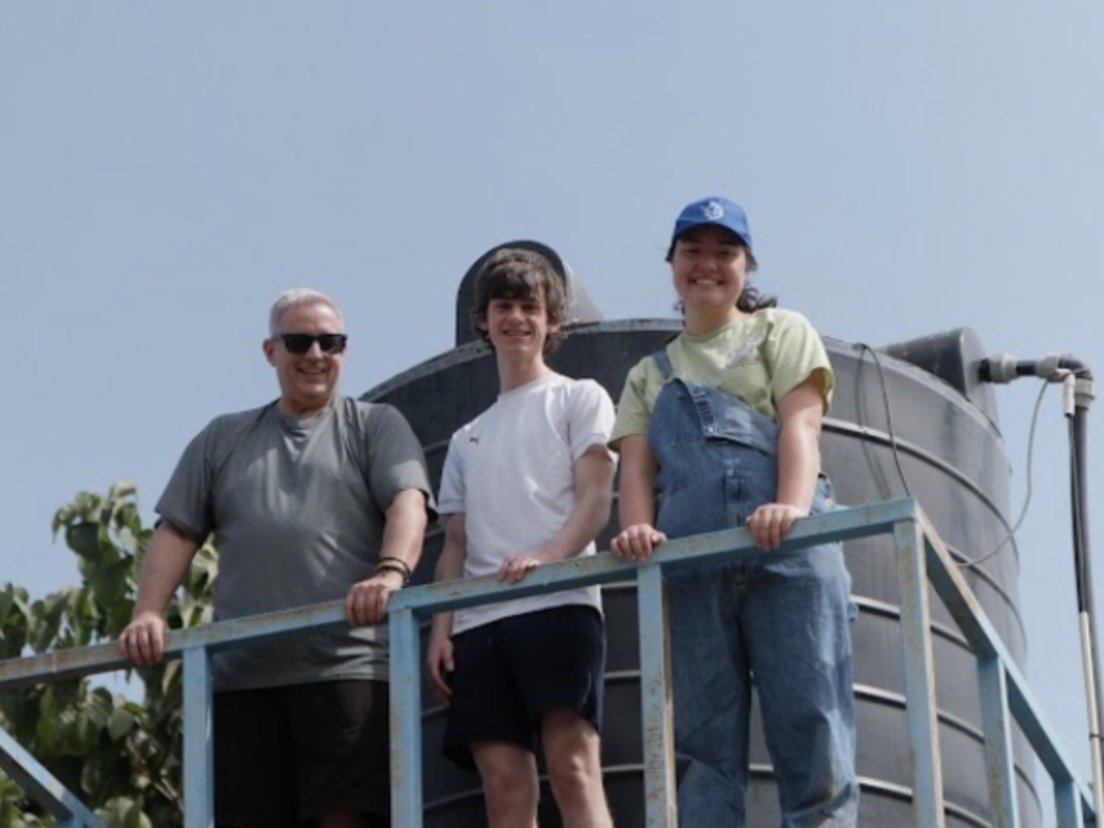 Solar-powered water system installation in Njau, The Gambia