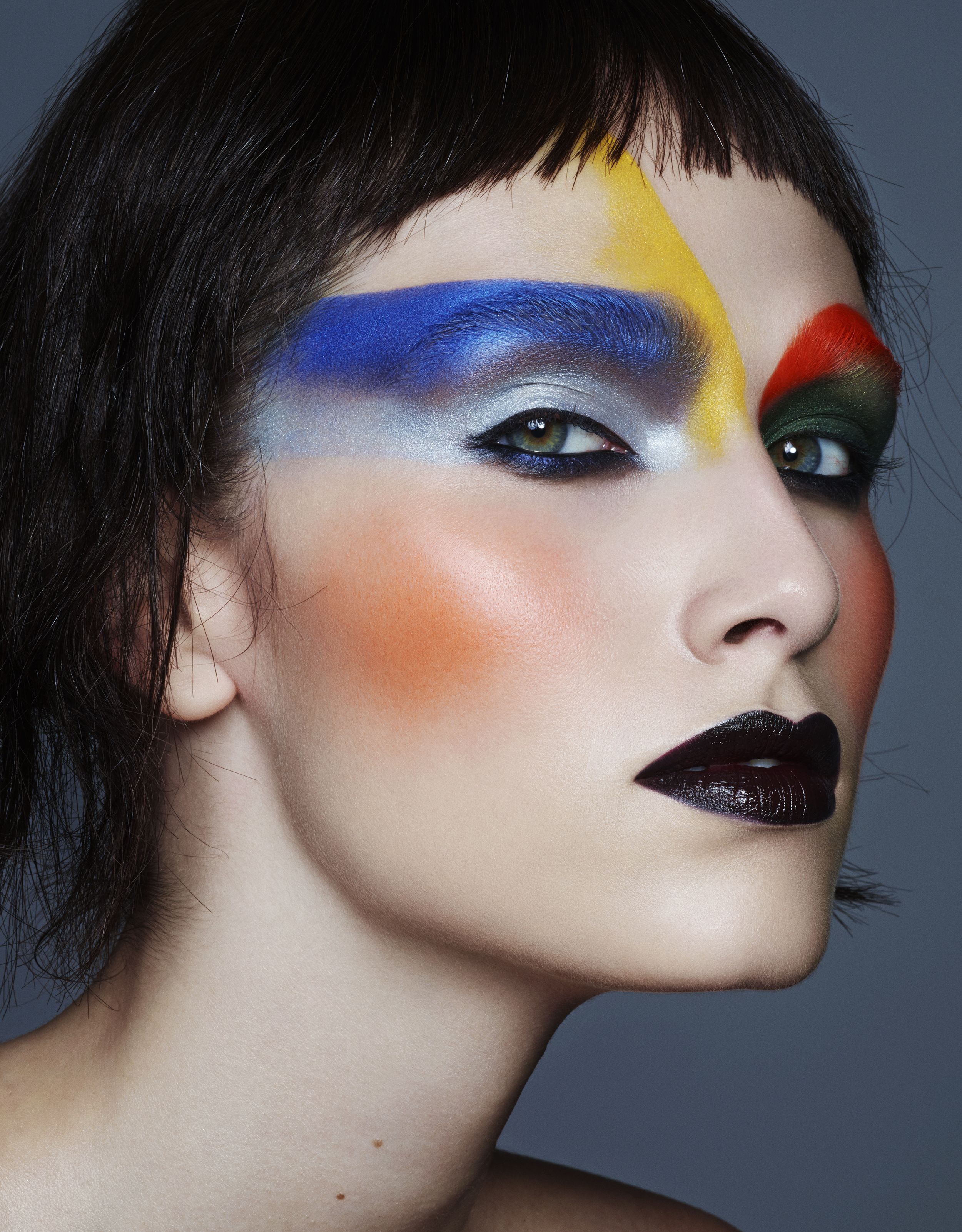 Close-up of a model’s eyes, shot for Interview