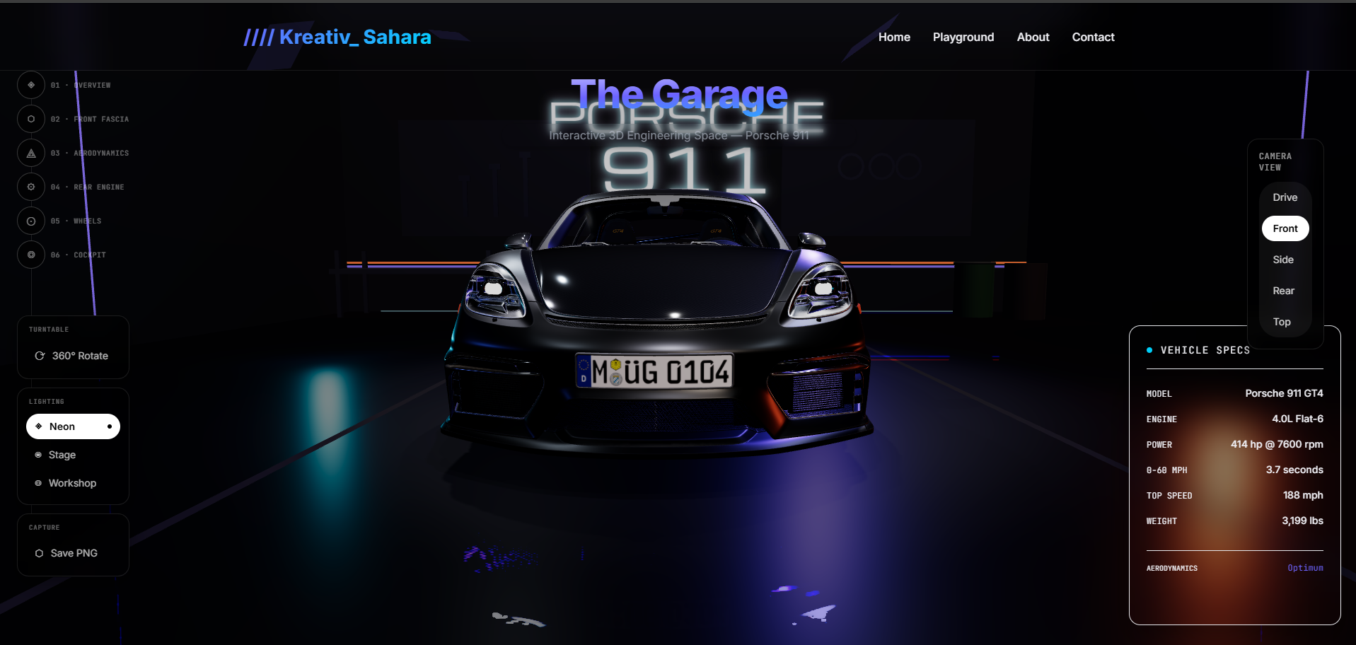 Kreativ_ Sahara - 3D Web Studio and Sandbox for Abstact Models.