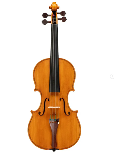 Handcrafted maker’s violin