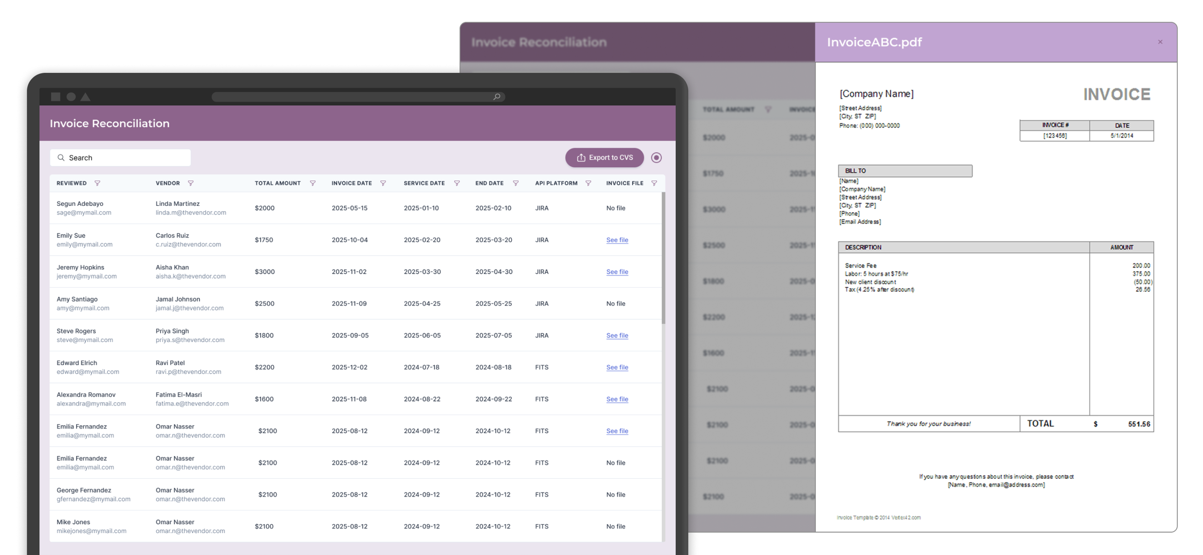 Screens from the AI solution built by CloudX