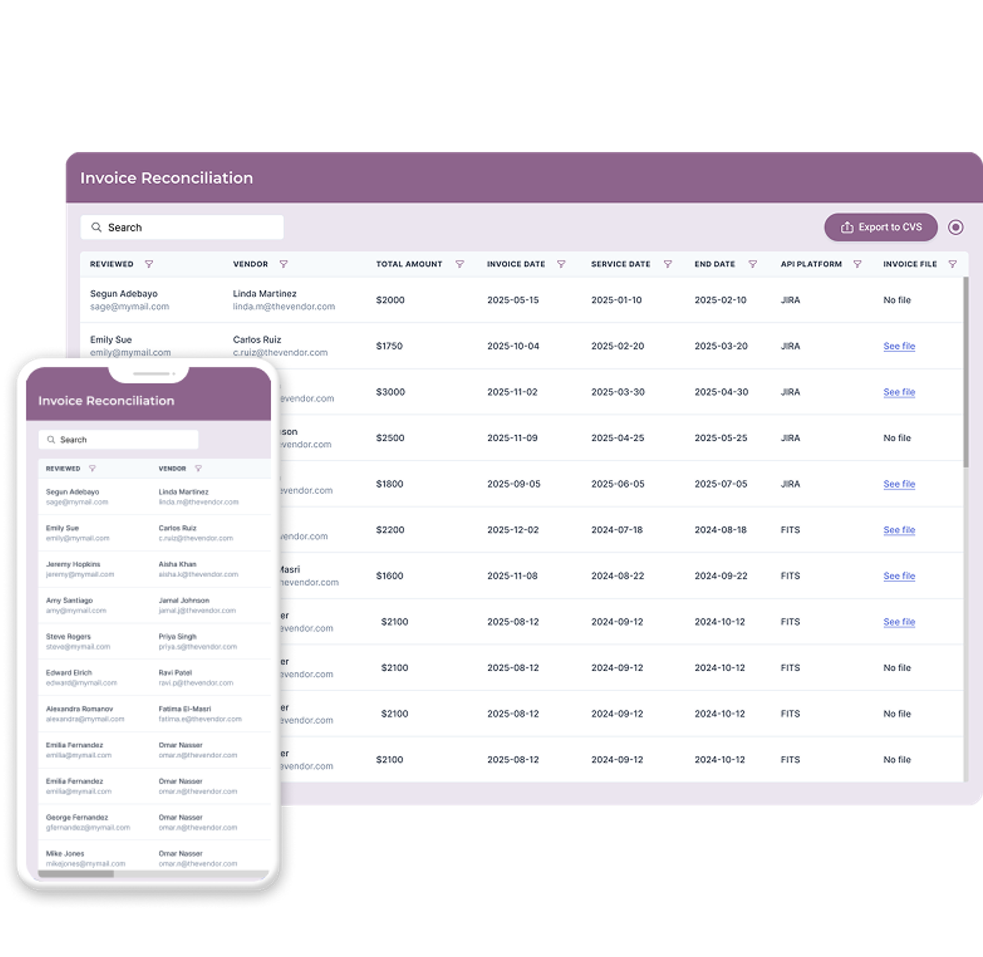 Screens from the AI solution built by CloudX