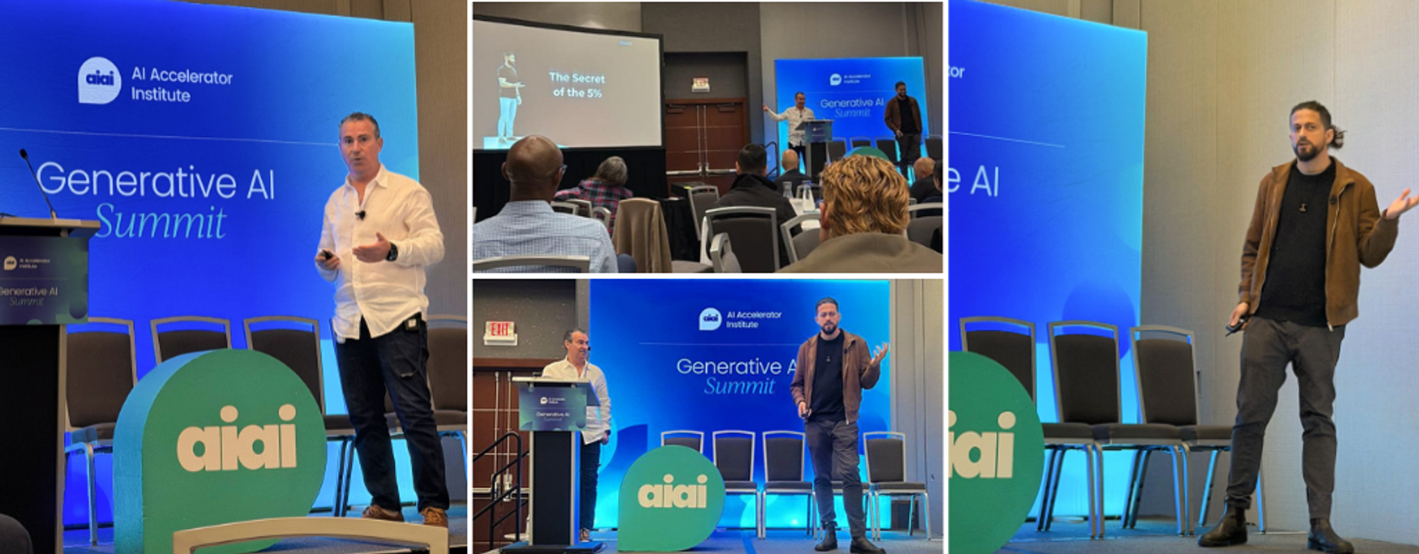 CloudX's Axel Abulafia (CBO) and Erik Davidsson (Head of AI) at Chief AI Officer Summit in Boston