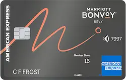 Card art for the American Express Marriott Bonvoy Bevy Card