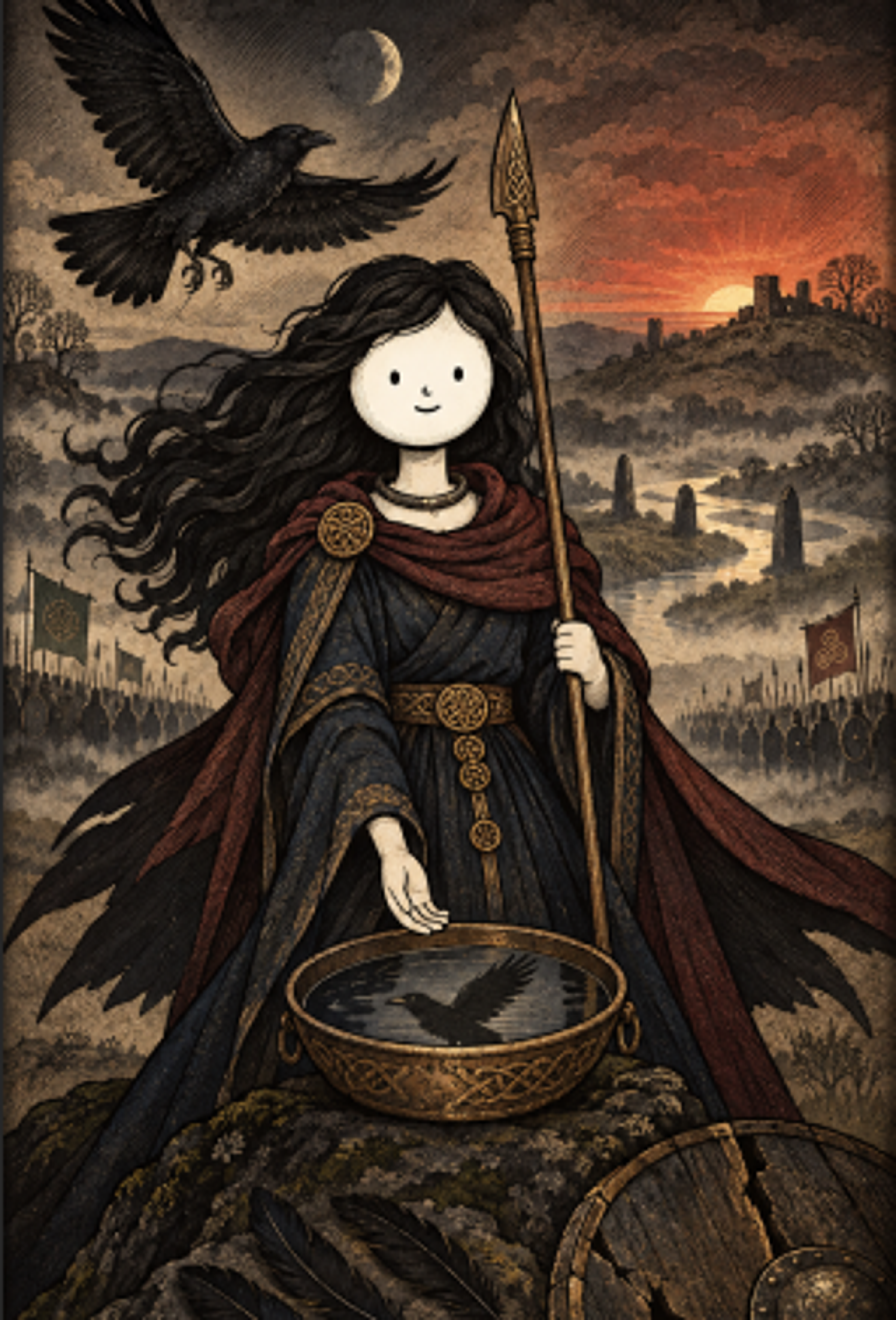 The War Goddess Who Appeared as a Crow
