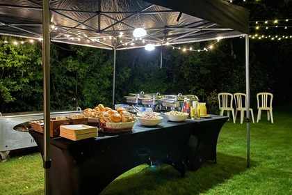 Garden party hog roast catering