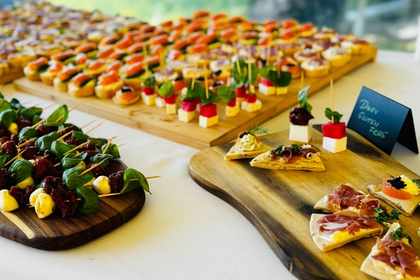 Canapes, wedding caterer