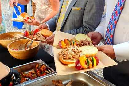 wedding hog roast, catering, bar hire