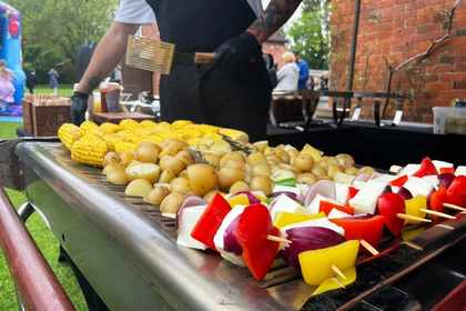 Garden party catering wiltshire