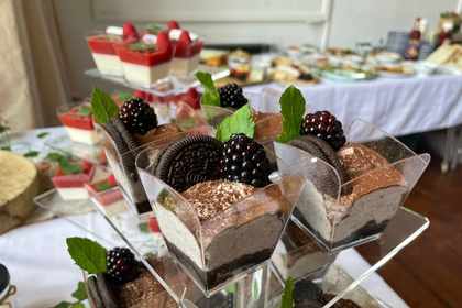 wedding desserts, catering Wiltshire