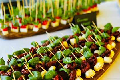 Canapes, wedding caterer
