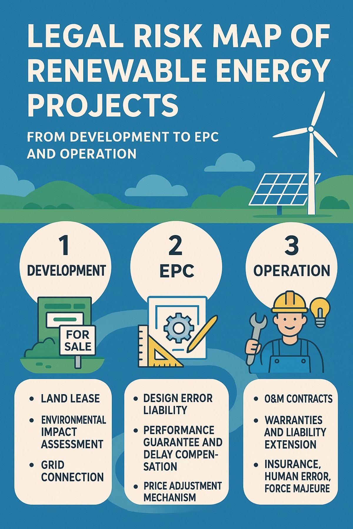 ⚡再生能源專案的法律風險地圖：從開發、EPC 到運轉