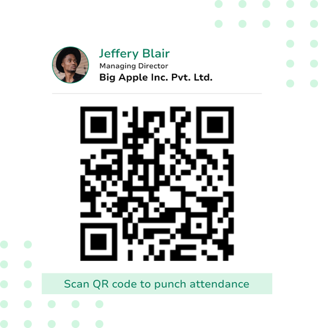 QR code for Self Attendance