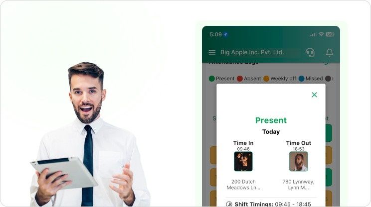 Employee attendance software - missing attendance data