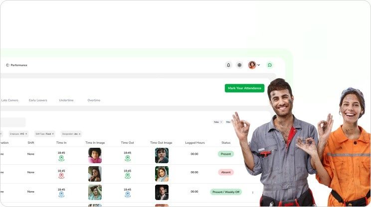 Attendance Tracking Software - time and tracking app