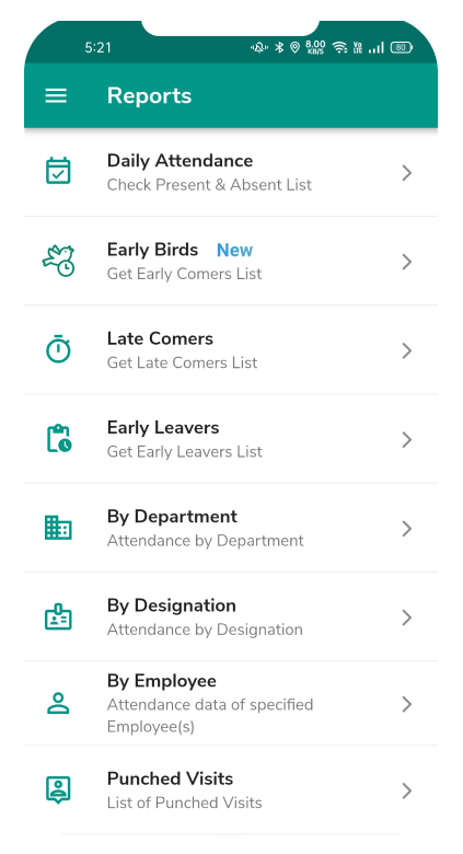 Attendance monitoring app - Instant Attendance insight