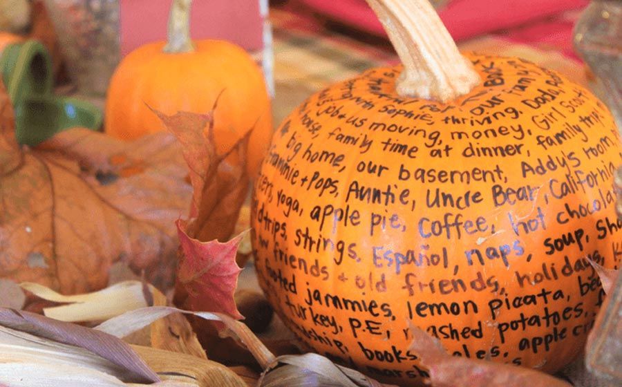 How to Celebrate Thanksgiving with a Gratitude Pumpkin