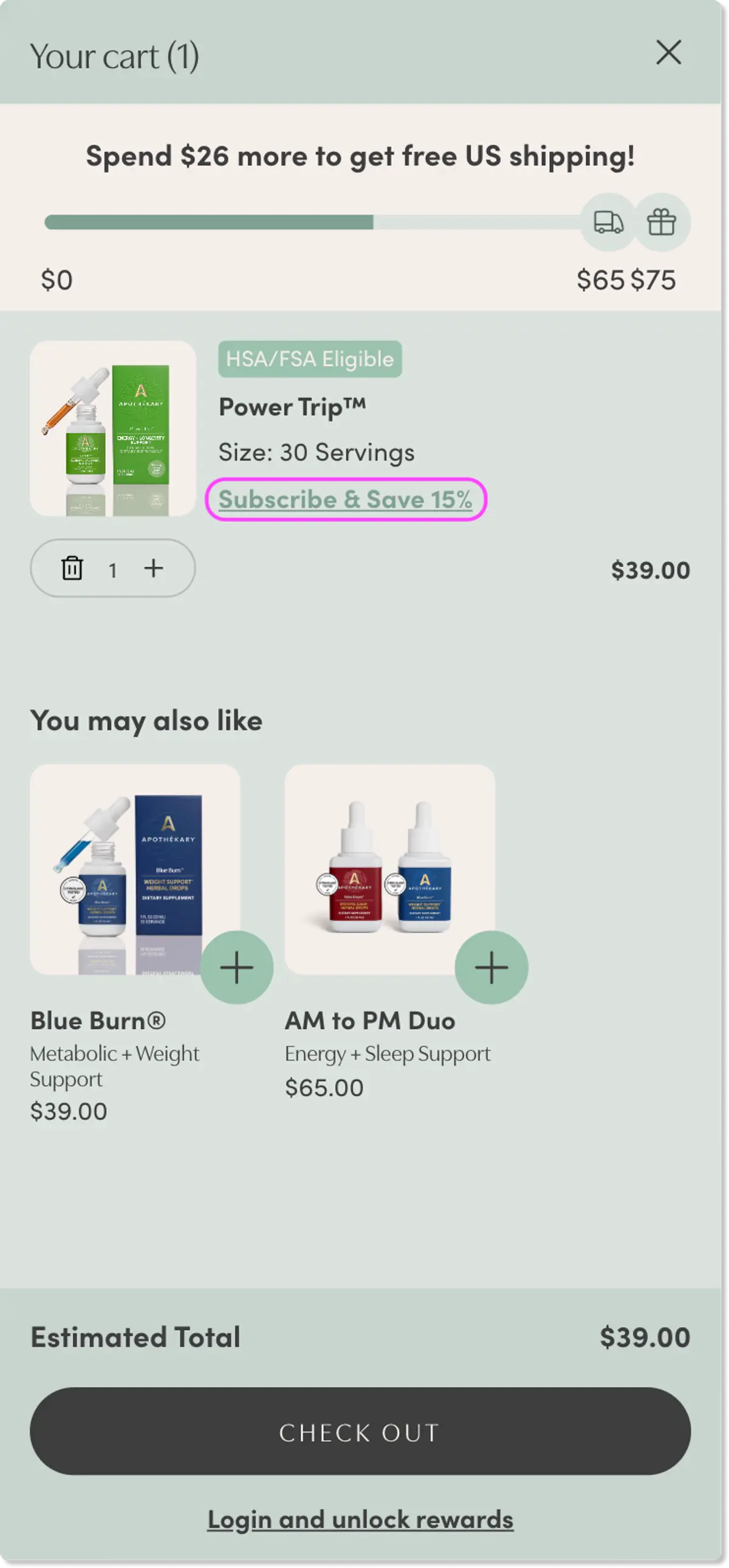 In cart, select "Subscribe & Save" and choose your desired frequency of delivery In cart, select "Subscribe & Save" and choose your desired frequency of delivery