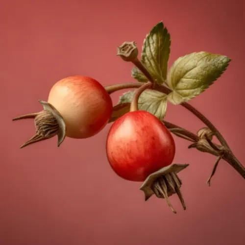 Image with 2 Rosehip fruits