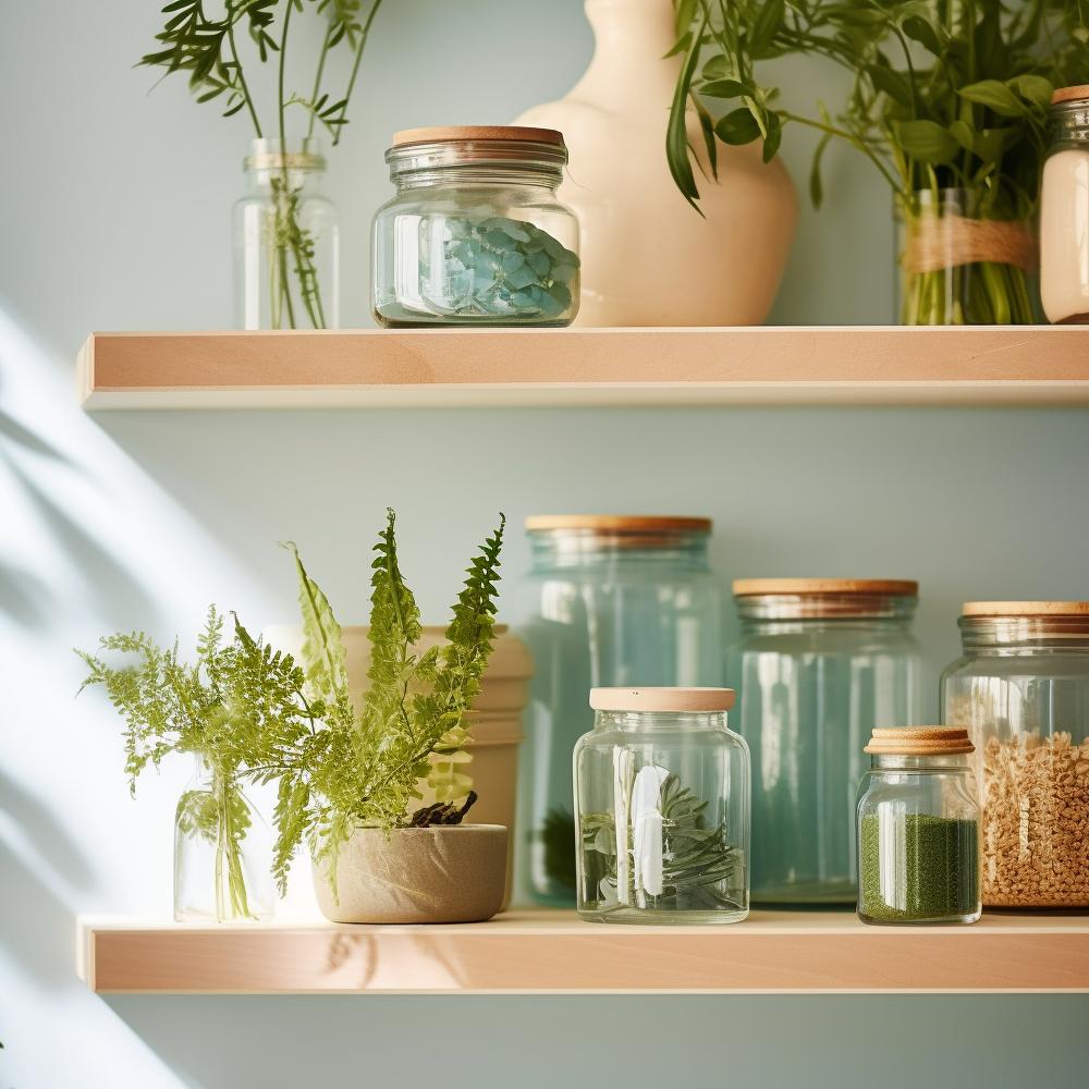 image of jars on shelf