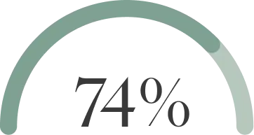 74% graphic 74% graphic