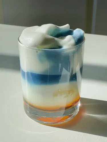 image of blue latte