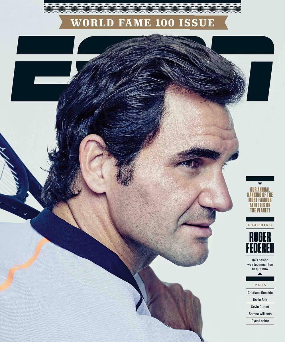 Roger Federer x ESPN - Cover